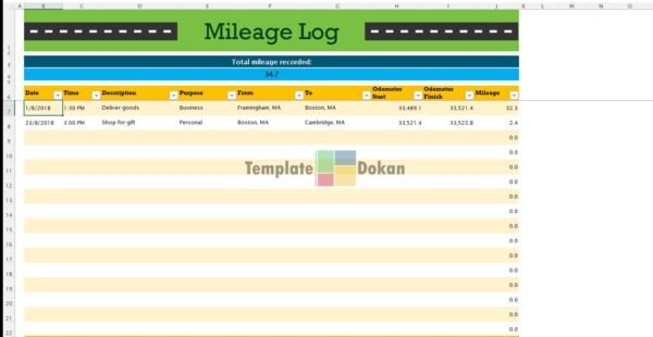 Personal Mileage Tracker